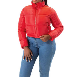 Chaqueta Corta Acolchada Nueva, Transpirable, Ligera, Ajustada, Cortavientos, para Mujer, Venta al por Mayor - Product Image 3