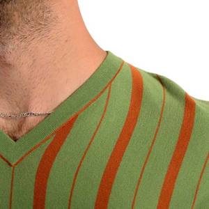 Pull à col en V pour hommes, décontracté, solide, tricoté, à manches longues, nouvelle mode - Product Image 4