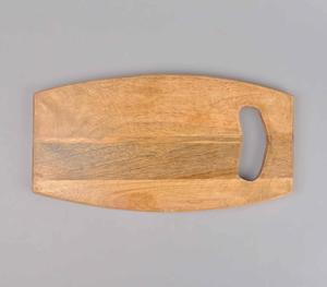 เขียงไม้กระถินเทศสีเข้มแบบเรียบง่าย พร้อมหูหิ้วเชือกปอ ทนทาน รูปทรงสี่เหลี่ยมผืนผ้า สำหรับเสิร์ฟอาหาร ขายส่ง - Product Image 6