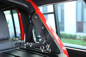 Nouveau design d'accessoires automobiles porte arrière en alliage d'aluminium coffre de voiture étagère à bagages intérieure étagère intégrée pour Jeep <span class=keywords><strong>Wrangler</strong></span> JL JK - Product Image 4