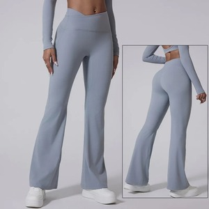 Women's XL High Waist Quick Dry Yoga <b>Leggings</b> Best Design Running Trousers Pants Elastic Waist Custom Colors Printed Solid - Product Image 6