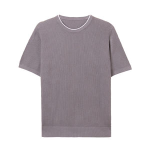 เสื้อยืดสีดำล้วนน้ำหนักเบาสำหรับผู้ชายเสื้อเจอร์ซี่พื้นนุ่ม210 GSM สำหรับงานปาร์ตี้ชายหาด - Product Image 3