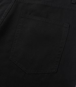 กางเกงยีนส์ขาตรงผู้ชาย, กางเกงยีนส์ทรงหลวมขากว้างผ้าฝ้าย100% แฟชั่นย้อนยุคสีดำไซส์ใหญ่พิเศษ - Product Image 5