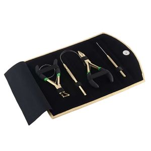 Kit d'installation d'extensions de cheveux classique avec garniture argentée, pinces à ruban adhésif robustes, outil de retrait de micro-anneaux, ensemble d'aiguilles à boucle, étui - Product Image 2