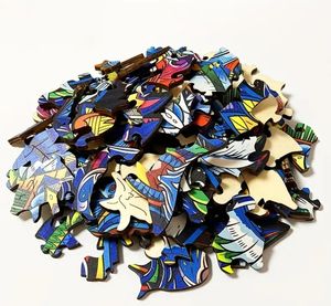 Encantador rompecabezas de gato de madera que cambia de Color, forma Irregular única, juego mental de alta dificultad, juego con la familia - Product Image 2