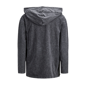 Sudadera con capucha personalizada con lavado ácido para hombres, venta al por mayor de ropa deportiva, sudaderas de gimnasio, diseño bordado, ropa deportiva teñida lisa - Product Image 4