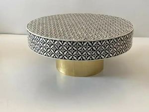 Table basse nacrée Mélange parfait d'art et de fonction Table basse MOP fabriquée à la main - Product Image 4