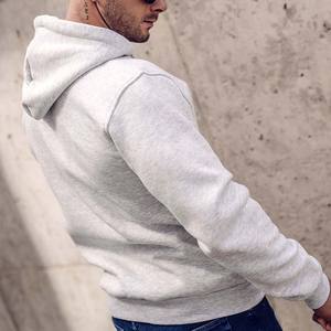 Vente flash - Sweat à capuche pour homme à fermeture éclair, coupe classique, nouveau design, tissu lourd, polyester/coton, respirant, sweat à capuche d'hiver - Product Image 6