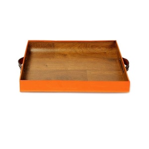 Top Trending Hotel Catering Serving <b>Dinner</b> Table Decoration Modern Design Rectangular Shape Food Serving Wooden <b>Tray</b> - Product Image 1
