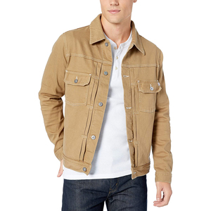 Veste en jean zippée pour hommes de haute qualité 100% coton Vintage Washed Label Embroidery Saison d'hiver - Product Image 1