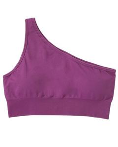 สปอร์ตบราออกกำลังกายเปิดไหล่ข้างเดียวสไตล์ลำลอง - Product Image 1