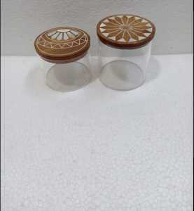 กล่องเก็บของทำจากอะคริลิคสวยงามพร้อมฝาไม้ถูแบบฝังเหมาะสำหรับการตกแต่งบ้านหรูหรางานเลี้ยงและของขวัญเดือนรอมฎอน - Product Image 6