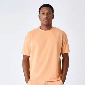 Venta al por mayor personalizado 100% algodón de los hombres de gran tamaño Slim Fit camiseta superior de moda ropa casual con logotipo personalizado - Product Image 1