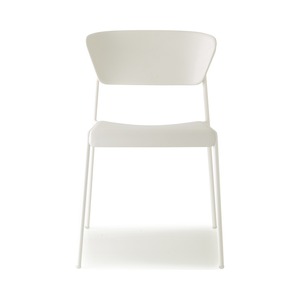 Stackable Technopolymer Dining <b>Chair</b> with Painted Metal Frame, for <b>Restaurant</b> Cafe Hotel and Outdoor Use - Product Image 1