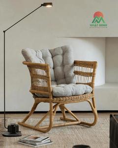 Canapé en rotin massif de style japonais, canapé en rotin réglable pour salon classique, fauteuil en rotin - Product Image 6