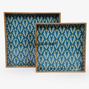 Bandeja de madera de lujo Tradebyd, bandeja de servicio de calidad superior para té, café, desayuno, comedor, hotel y hogar - Product Image 3