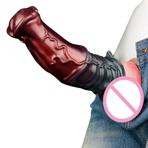 NNSX grande gaine de pénis en silicone souple cheval gode manchon érotique <span class=keywords><strong>long</strong></span> pénis manchon coq agrandir Extender Sex Toy pour hommes plaisir - Product Image 2