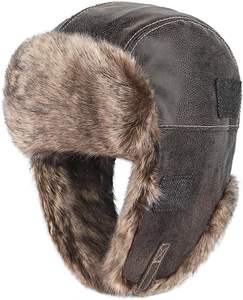 หมวกกันหนาวสำหรับผู้หญิงและผู้ชาย, หมวกดักสัตว์ขนแกะหมวกกันลมเย็นหมวกแบบลำลองสำหรับฤดูหนาว - Product Image 1