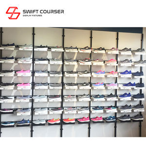 Portable Metal L Shape Wall Standing Display <b>Stand</b> Rack for Shopping Mall - Product Image 5