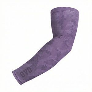 Precio al por mayor: Mangas deportivas verde salvia sin costuras de alta elasticidad para correr, actividades al aire libre, protección solar, OEM. - Product Image 2