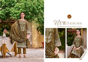 Wholesale Cotton Printed Dress Material Full <b>Catalog</b> Available for Casual Wear and Party Collection at Wholesale Rate - Product Image 5