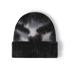 Gorro de Punto Tie-Dye Personalizado 2026, Gorro de Invierno Cálido, Gorro de Calavera con Degradado para Exteriores, con Logotipo Bordado Personalizado, Venta al por Mayor OEM - Product Image 1