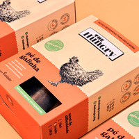 Emballages pliables d'hiver en kraft laminé mat, écologiques, jetables, sûrs pour les aliments pour bébés, à la lavande biologique, pour fenêtres de présentation