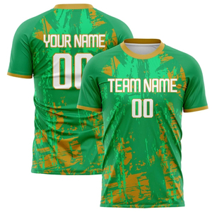 Camisetas de fútbol personalizadas, camisetas personalizadas de color verde Kelly, cortas, holgadas, de secado rápido, transpirables, de talla grande, uniformes de equipo para hombres, estilo americano - Product Image 5