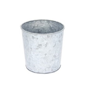 Metal <b>Planter</b> Bucket Flower Pot Galvanized House Ware Zinc Bucket Plant Pot Vintage Rustic Galvanized Iron Metal Plant Bucket - Product Image 1