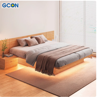 Cama de Madera de Roble Envejecido para Dormitorio, Muebles para el Hogar de Primera Calidad, Estilo Tatami Japonés, en Oferta