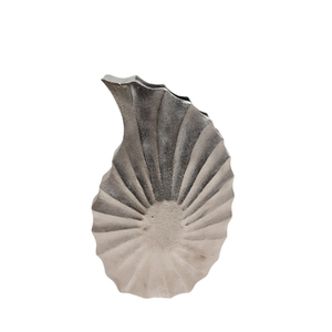 Florero de aluminio moderno para decoración de mesa, jarrón de Metal de estilo americano, chapado en níquel opaco, color plateado - Product Image 1