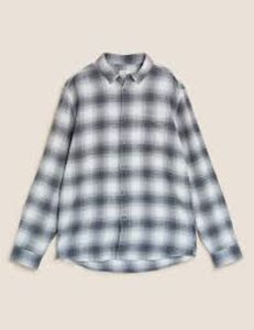 Camisa de manga larga de franela teñida de hilo con logotipo personalizado para hombre, estampado de sublimación transpirable con cuello levantado a cuadros de algodón 100% para otoño - Product Image 2