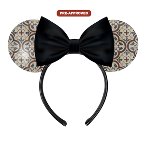 Custom Factory Order H.E.R. Accessories Vinyl Universal Fit Headband Pre-Approval Polka-dot Design <b>Mouse</b> Ears Hair Accessory - Product Image 1