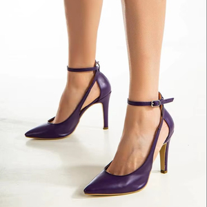 Zapatos de Tacón de Aguja Clásicos para Mujer, Punta Puntiaguda, Decoración de Diamantes de Imitación, 9 CM, para Tallas 36-40, Hechos en Turquía - Product Image 1