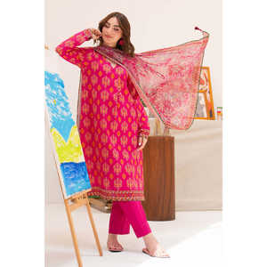 ชุดสูทผ้าลอนพิมพ์ลาย 3 ชิ้นสำหรับผู้หญิง รุ่น SD-52204 ชุดพิมพ์ลายสวยหรูสำหรับออกนอกบ้านในฤดูร้อน - Product Image 4