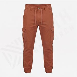 Pantalon décontracté à taille élastique de haute qualité, pantalon de sport à boutons, nouveau pantalon de sport à poches, pantalon de survêtement pour hommes, vêtements de sport lavés - Product Image 1