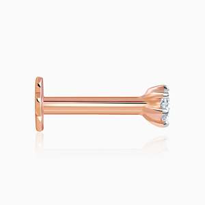 Bijoux GIVA, point de joie en or rose, broche de nez en diamant, mode, corps, avec plaqué or argent 925 pour les mariages - Product Image 2