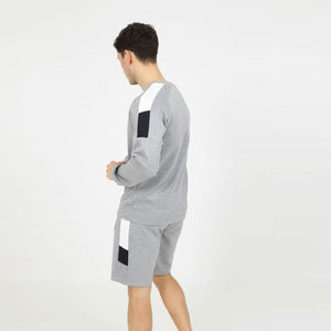 Mejor diseño de Venta caliente logotipo personalizado verano corto y camiseta me Sert ropa hombres 2 piezas hombres gimnasio conjunto corto hecho en Pakistán - Product Image 2