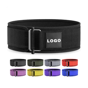 เข็มขัดไนล่อนสไตล์2025 4นิ้วพร้อมล็อคหัวเข็มขัดและตะขอและห่วงยกน้ำหนักเข็มขัดด้านหลังรองรับโลโก้ตามสั่ง - Product Image 5
