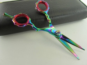 Ciseaux de coiffure professionnels J2 en acier inoxydable, tranchants, pour droitiers, manche moyen, pour la coupe de cheveux - Product Image 2