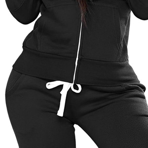 Chándal de mujer OEM con tela suave de ajuste personalizado Impresión de logotipo Soporte de etiqueta privada para ropa de calle y ropa de fitness - Product Image 4