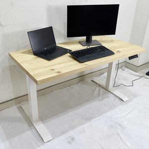 Muebles Contemporáneos para Oficina y Hogar, Mesa Elevadora FlexiDesk, Madera de Pino de 4 cm, 2 Articulaciones Eléctricas, FLD005 - Product Image 5