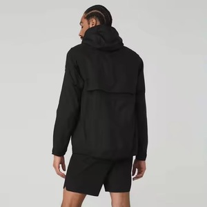 เสื้อแจ็คเก็ตมีฮู้ดซิปสำหรับผู้ชาย คอตั้ง สไตล์สปอร์ตสำหรับฤดูหนาว เสื้อผ้าสตรีทแวร์กันน้ำ โพลีเอสเตอร์กันลม สไตล์ไฮสตรีท - Product Image 6