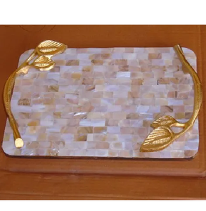 ถาดเสิร์ฟแม่มุกคุณภาพระดับพรีเมียมพร้อมชุดซับโรงแรมและร้านอาหารถาดฝังกระดูกเครื่องครัวสําหรับขาย - Product Image 2