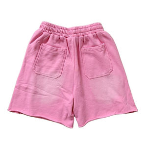 กางเกงขาสั้นผ้าฝ้ายฟอกสีกรดสำหรับผู้ชายชุดออกกำลังกายแนวสตรีทแวร์แบบวินเทจสำหรับใส่ไปยิมฟิตเนสโอเวอร์ไซส์ - Product Image 3