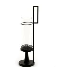 Decoración de la puerta Accesorios de decoración del hogar Vajilla Centro de mesa Portavelas con vidrio Soporte votivo de hierro personalizado - Product Image 1