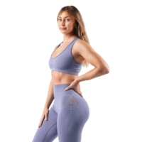 Ensemble de leggings et soutien-gorge de sport en dentelle grande taille de haute qualité pour femmes, idéal pour le yoga, la gym et le fitness, avec logo personnalisé, extensible dans quatre directions et respirant