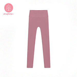 Leggings de yoga pour femmes, rose bonbon, motif uni, effet push-up, vêtements de sport, ensemble respirant et à séchage rapide, nylon et élasthanne - Product Image 6