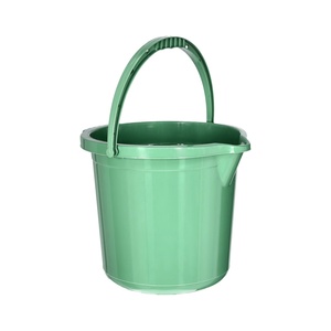 Seau de nettoyage en plastique PP écologique de 12 L, durable, de style européen moderne, avec poignée, pour un usage domestique quotidien et le rangement - Product Image 1