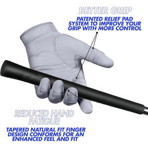 Vente en gros Gants de golf en cuir artificiel-Léger Imperméable Antidérapant Respirant Protection UV Réglable Dragonne Unisexe - Product Image 4